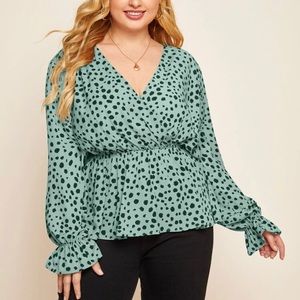 Dalmatian print blouse